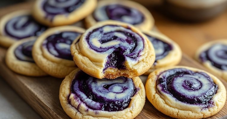Blueberry Cheesecake Swirl Cookies