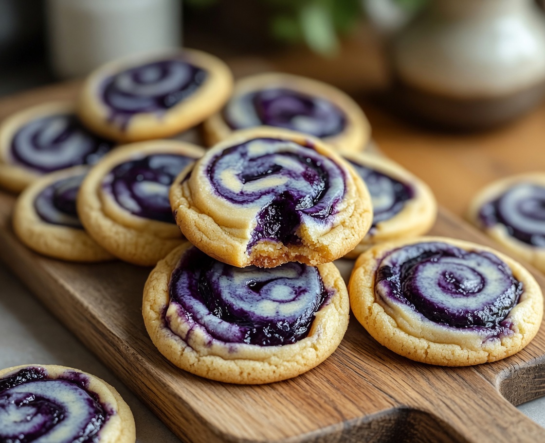 Blueberry Cheesecake Swirl Cookies