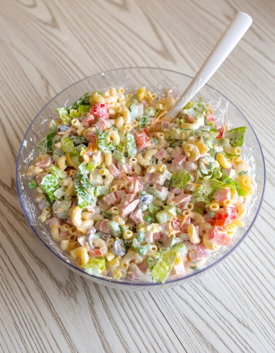 Homestyle Layered Pasta Salad