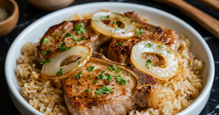 Pork Chops & Rice Casserole