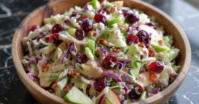 Apple Cranberry Coleslaw
