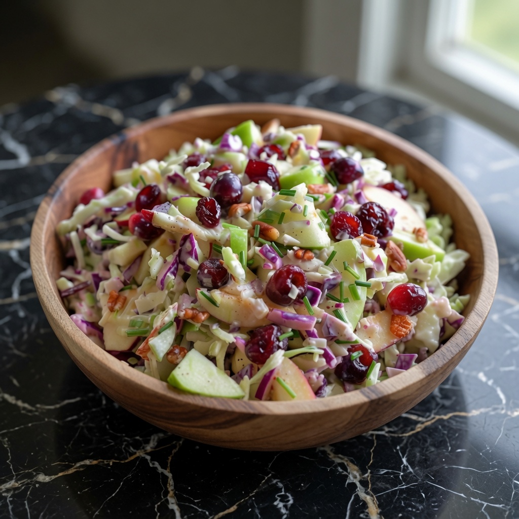 Apple Cranberry Coleslaw