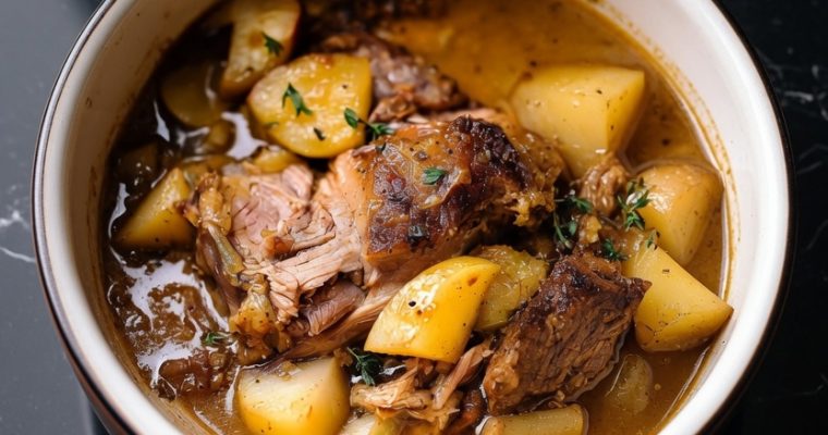 APPLE CIDER BRAISED PORK SHOULDER