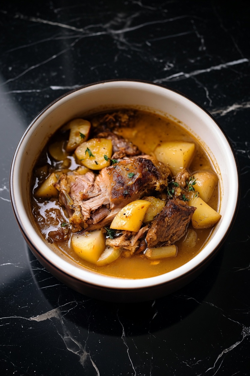 APPLE CIDER BRAISED PORK SHOULDER