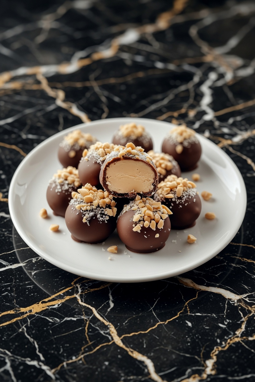 No-Bake Peanut Butter Cheesecake Balls