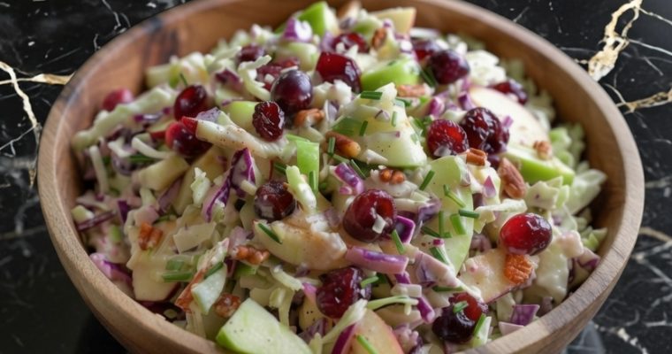 Apple Cranberry Coleslaw