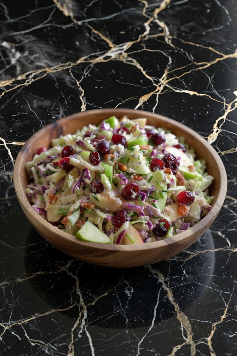 Apple Cranberry Coleslaw