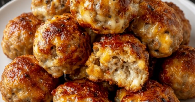 Rotel Cream Cheese Sausage Balls