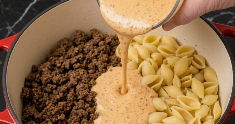 Creamy One-Pot Beef and Shells