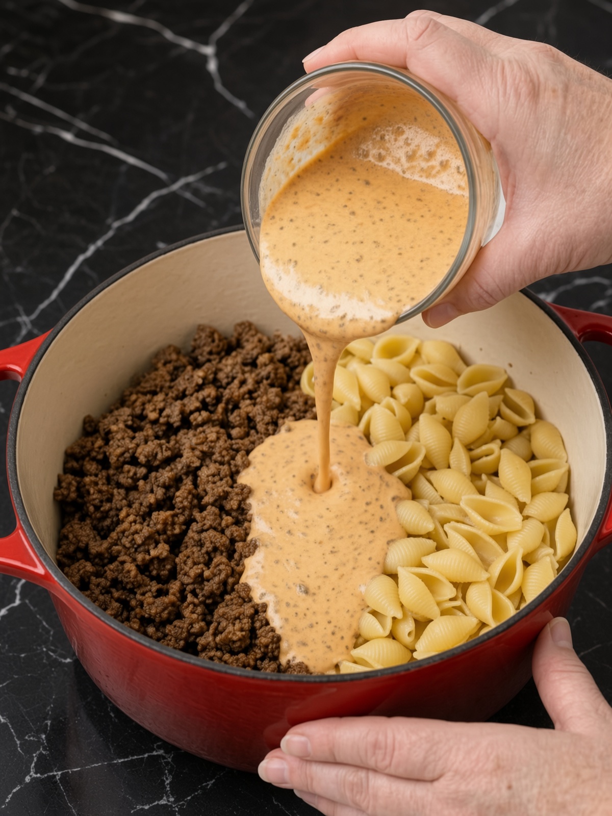 Creamy One-Pot Beef and Shells