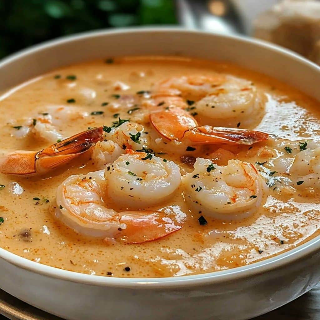 Homemade Crab and Shrimp Seafood Bisque