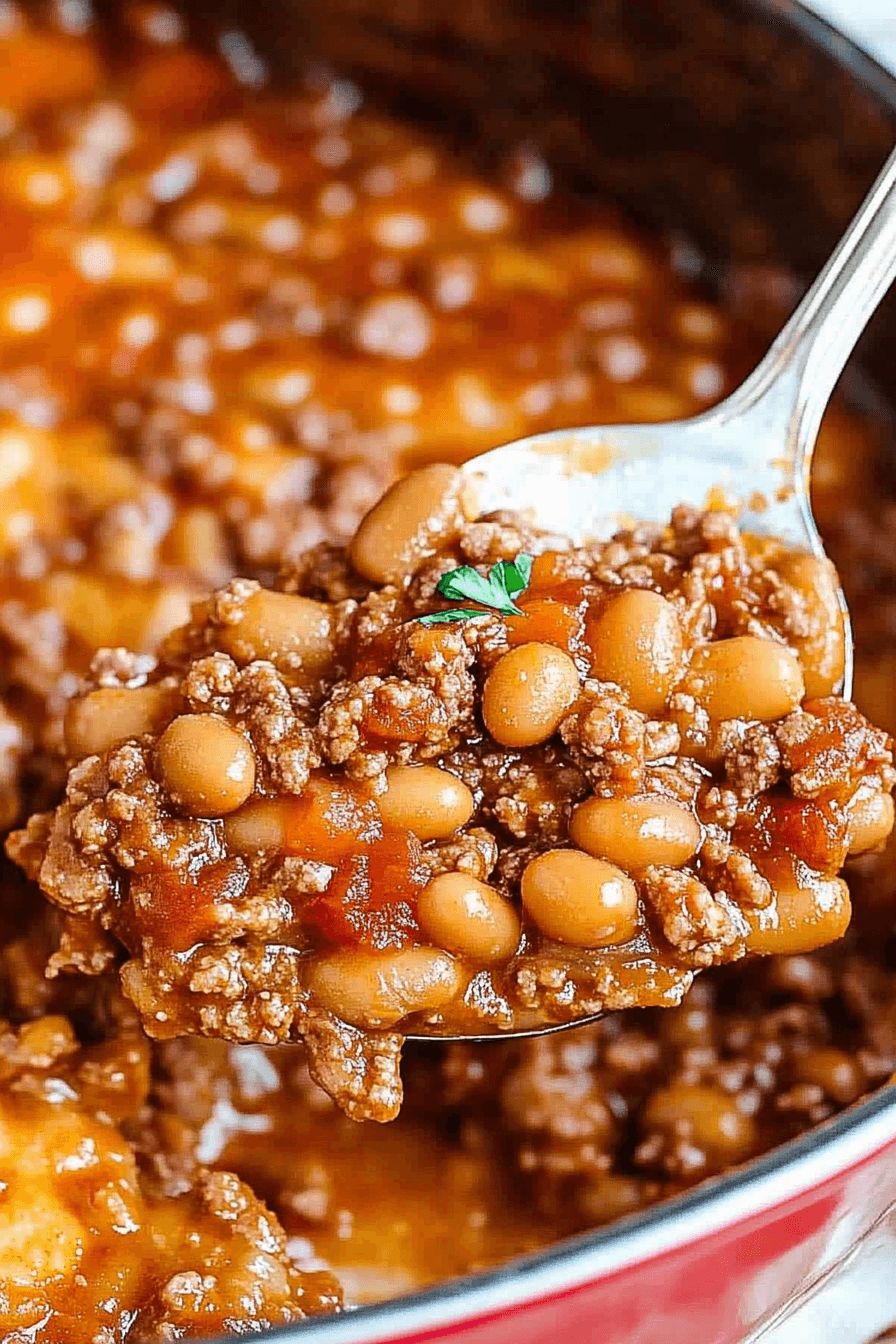 Baked Beans & Ground Beef Casserole