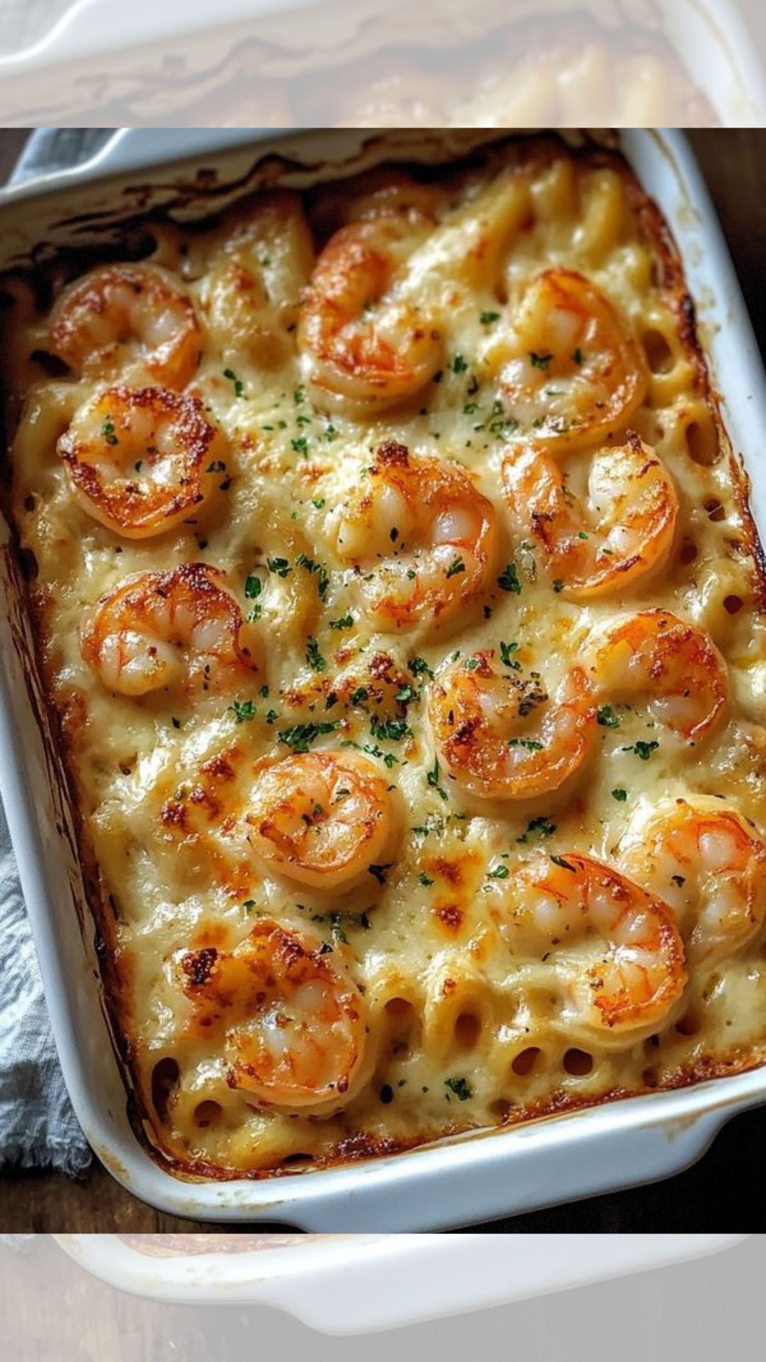 Shrimp Scampi Pasta Bake