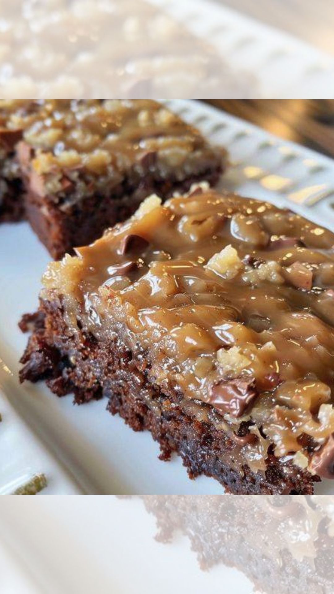 German Chocolate Poke Cake