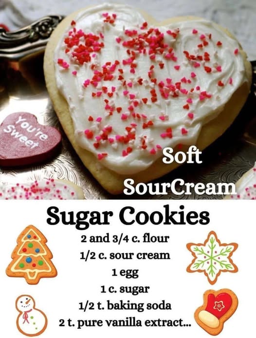 SOFT SOUR CREAM SUGAR COOKIES