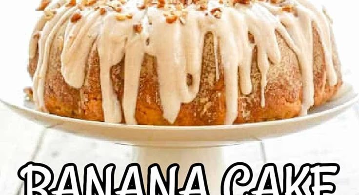 Banana Bundt Cake with Cinnamon Cream Cheese Icing