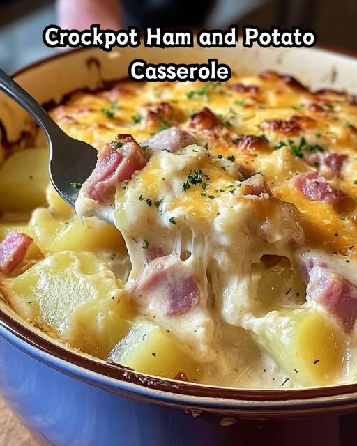 Crockpot Ham & Potato Casserole