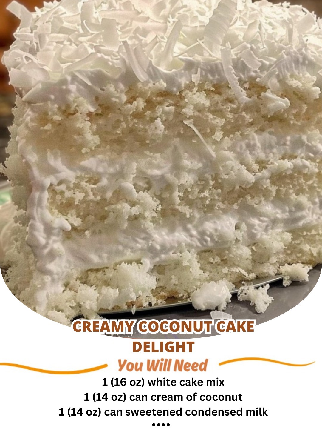 Creamy Coconut Cake Delight