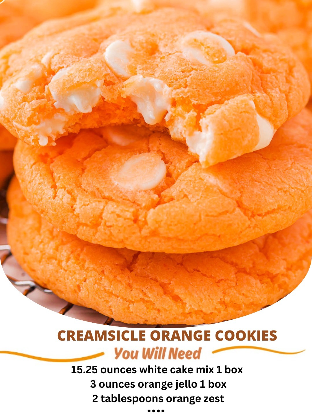 Creamsicle Orange Cookies