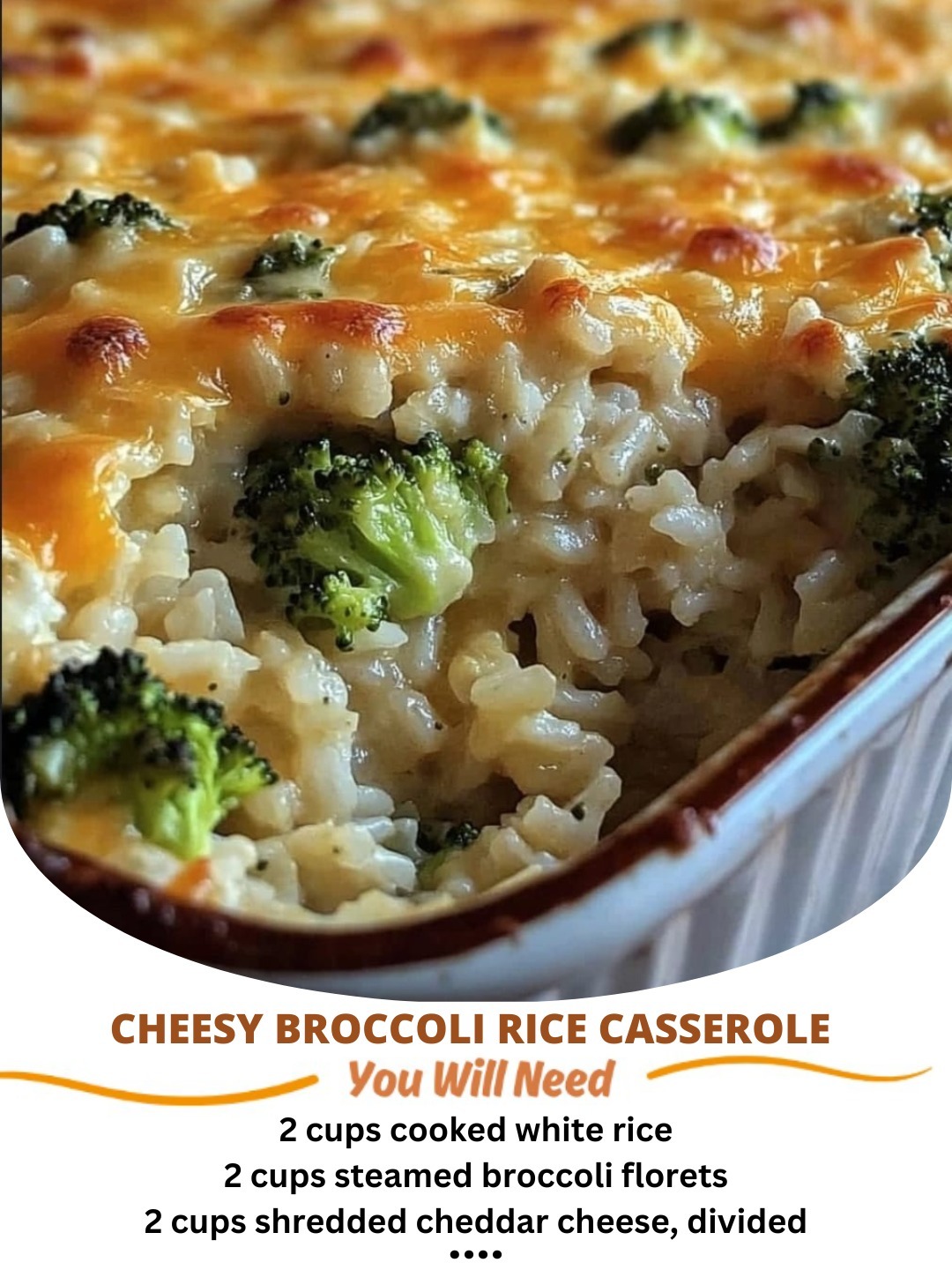 Cheesy Broccoli Rice Casserole