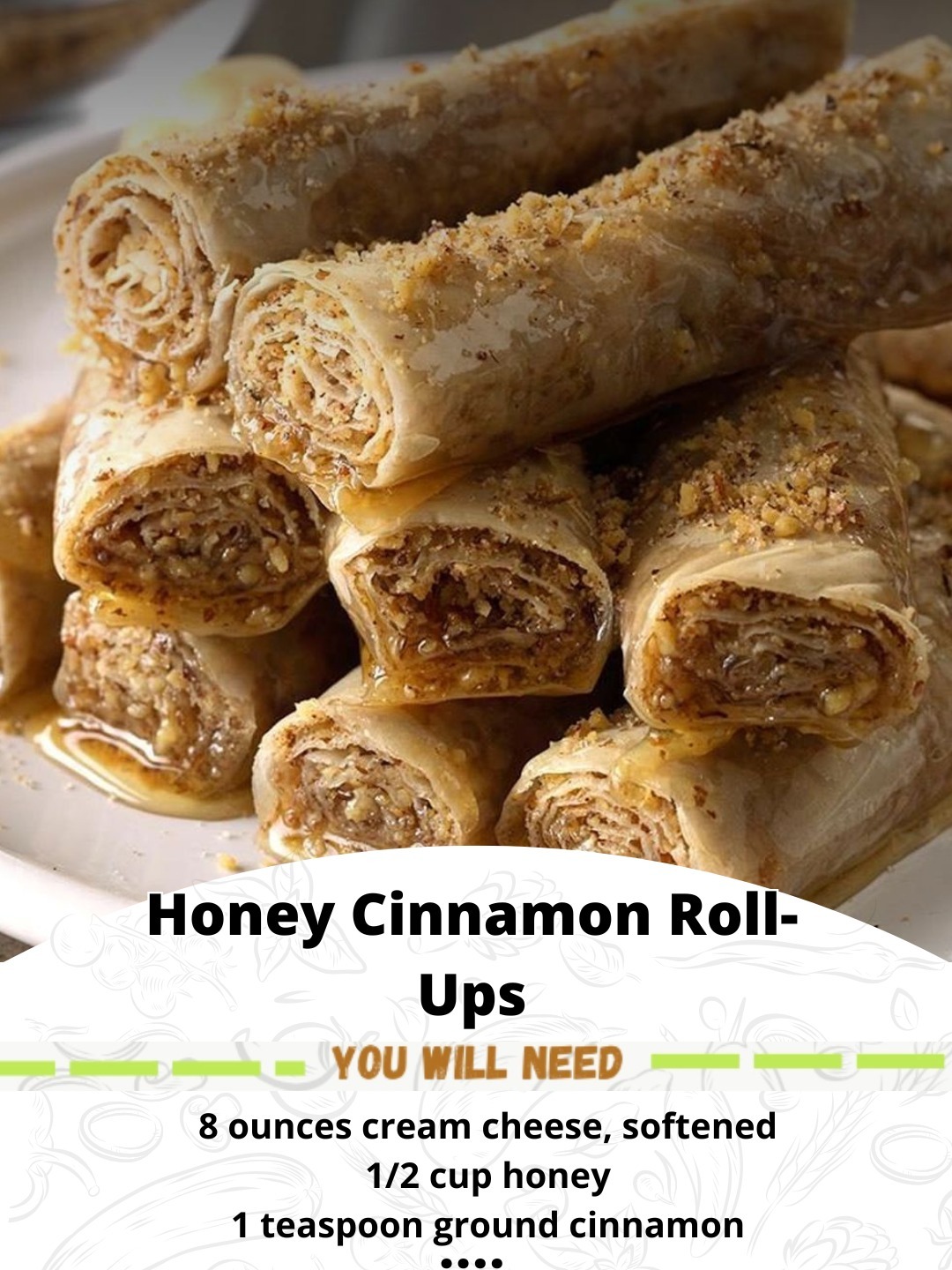 Honey Cinnamon Roll-Ups