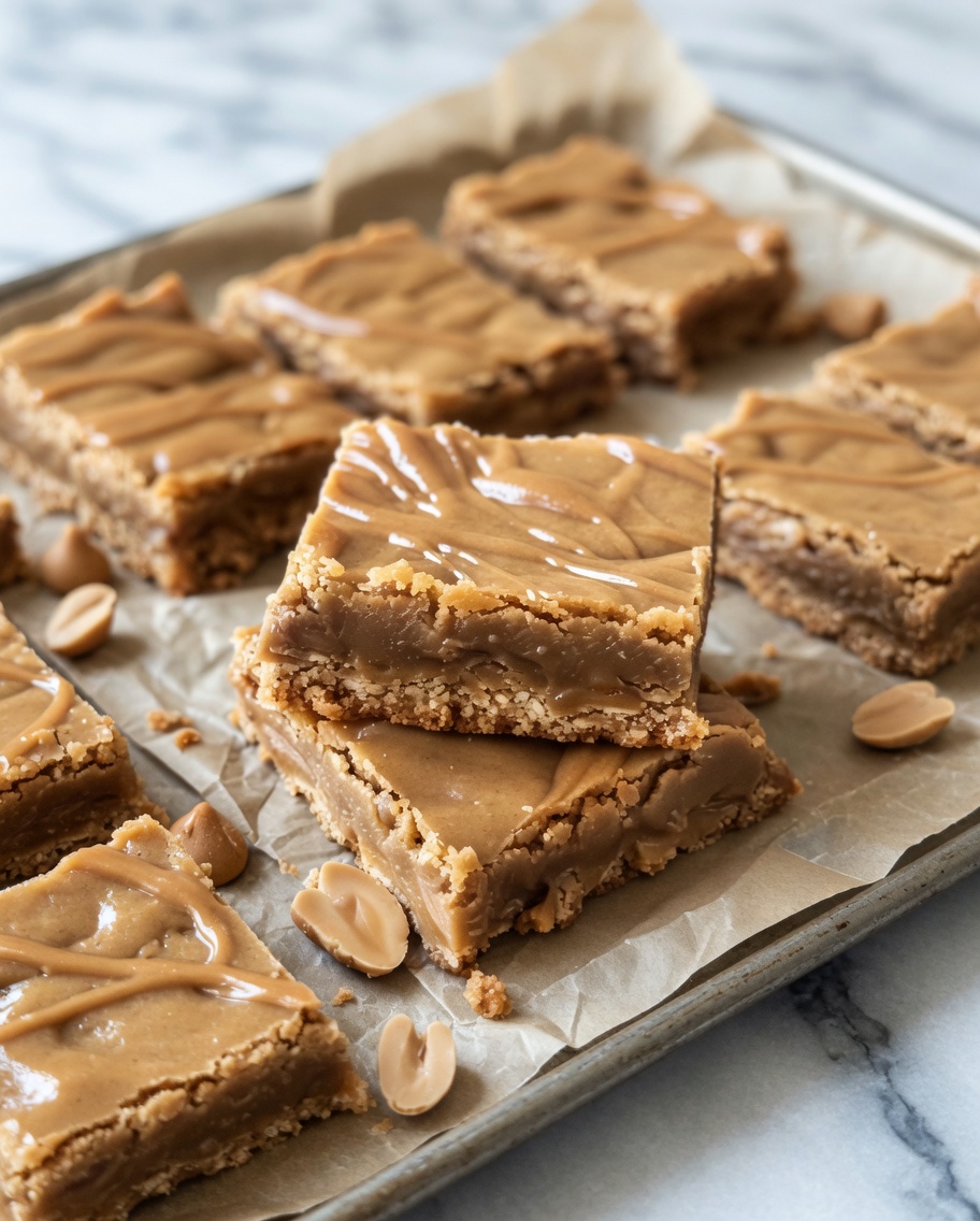 Peanut Butter Lunch Lady Cookie Bars