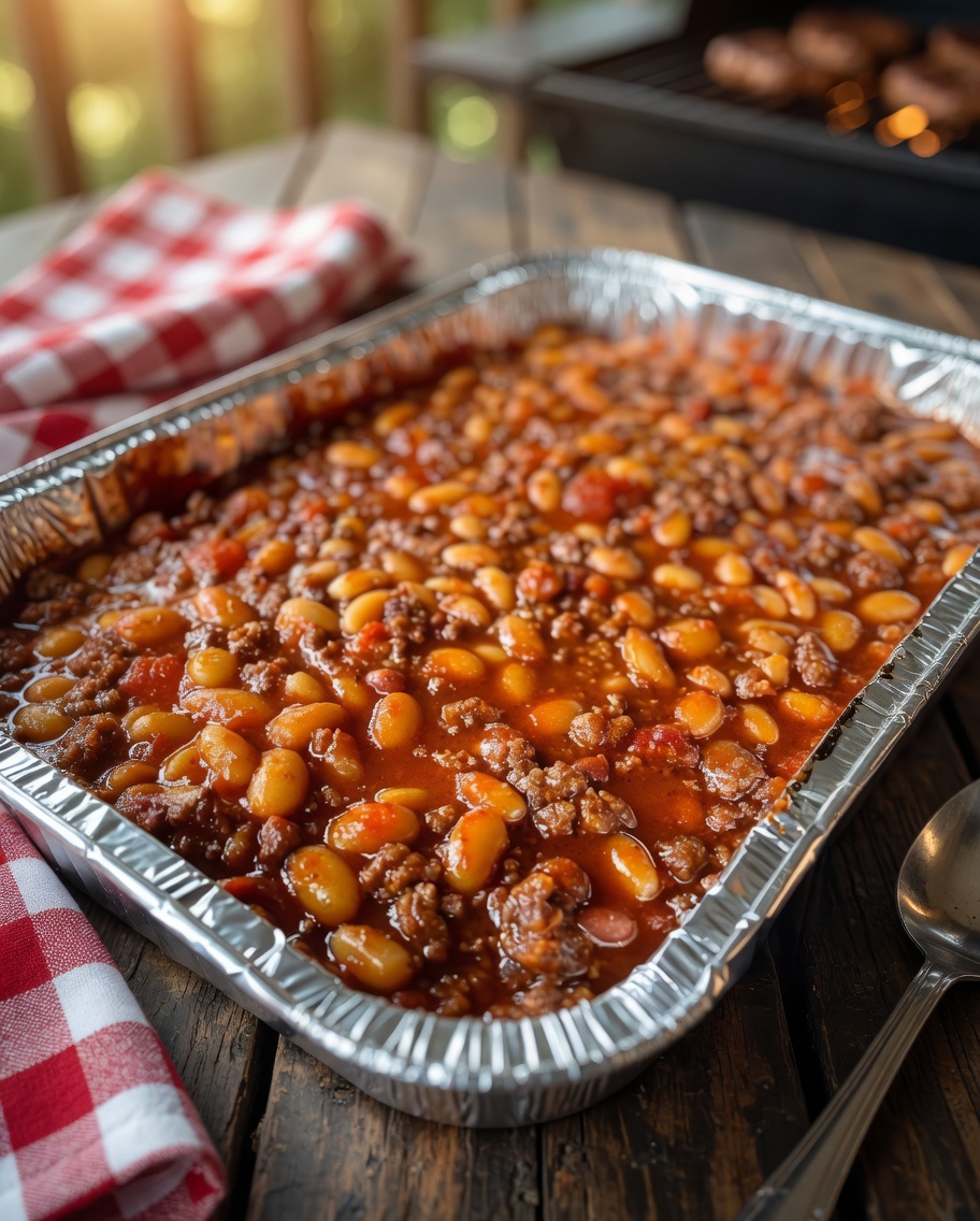 Baked Beans & Ground Beef Casserole