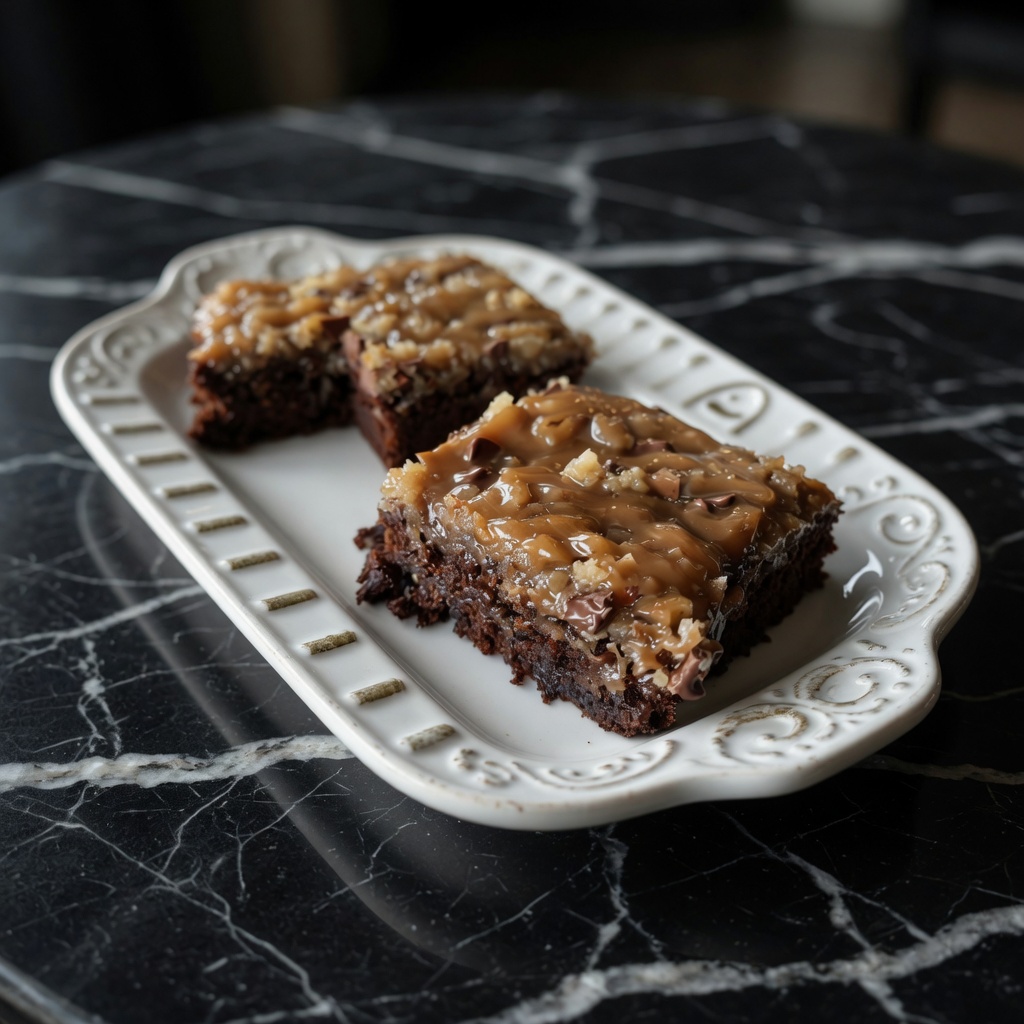 German Chocolate Poke Cake