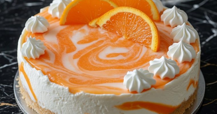 No-Bake Orange Creamsicle Cheesecake