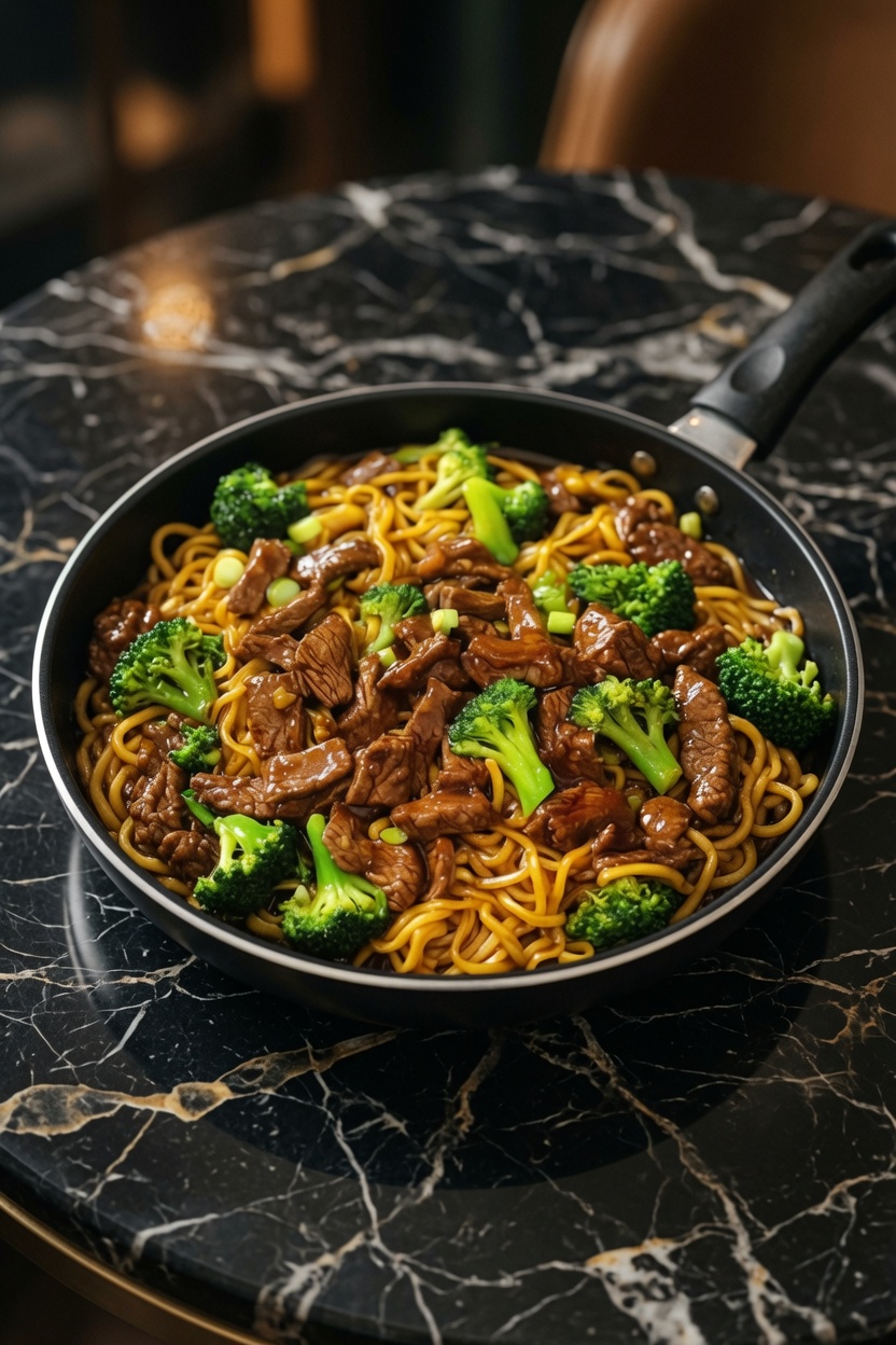 Beef and Broccoli Lo Mein