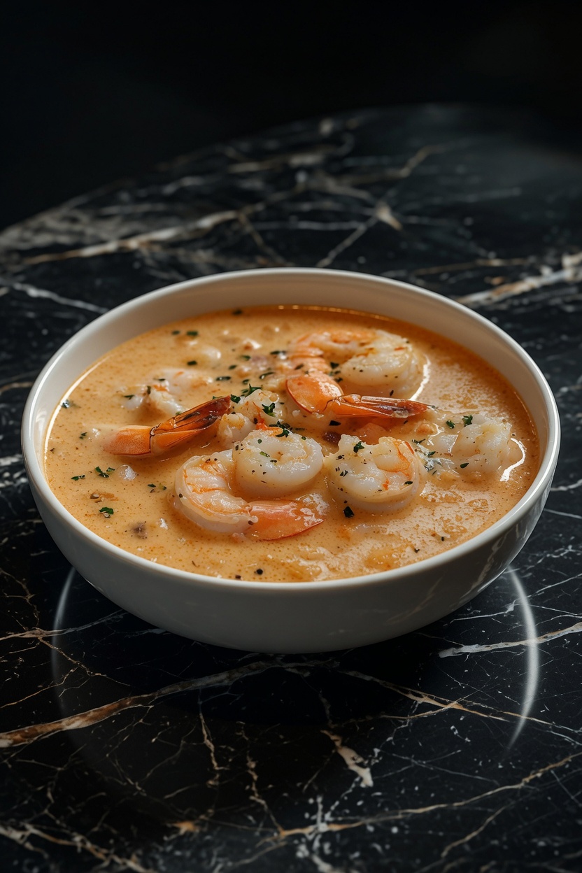 Homemade Crab and Shrimp Seafood Bisque