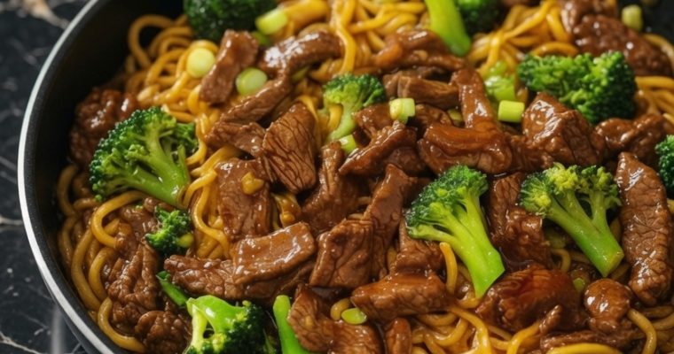 Beef and Broccoli Lo Mein