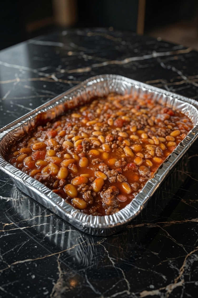 Baked Beans & Ground Beef Casserole