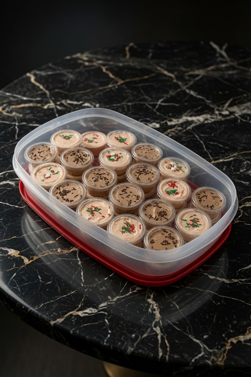 Kahlua and Baileys Pudding Shots