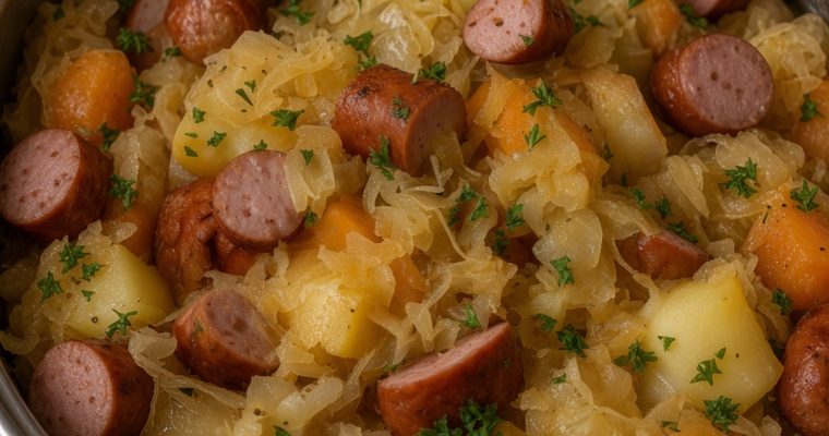 Polish Sausage, Sauerkraut And Potatoes (Crockpot)
