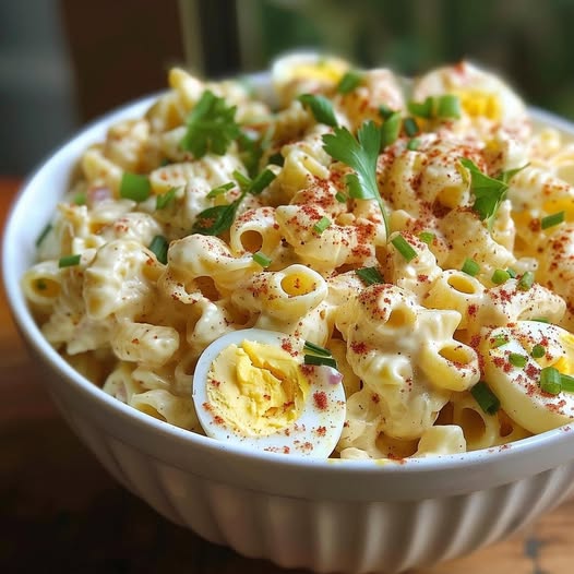Deviled Egg Pasta Salad