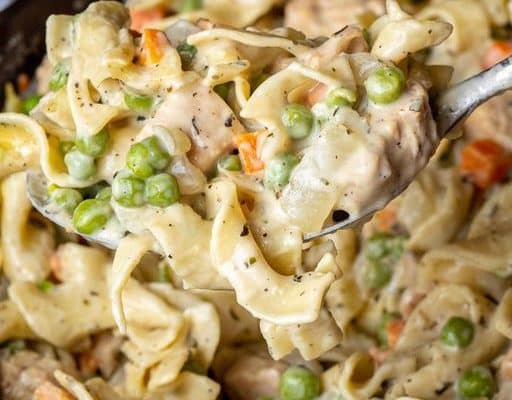 Chicken Pot Pie Noodle Skillet