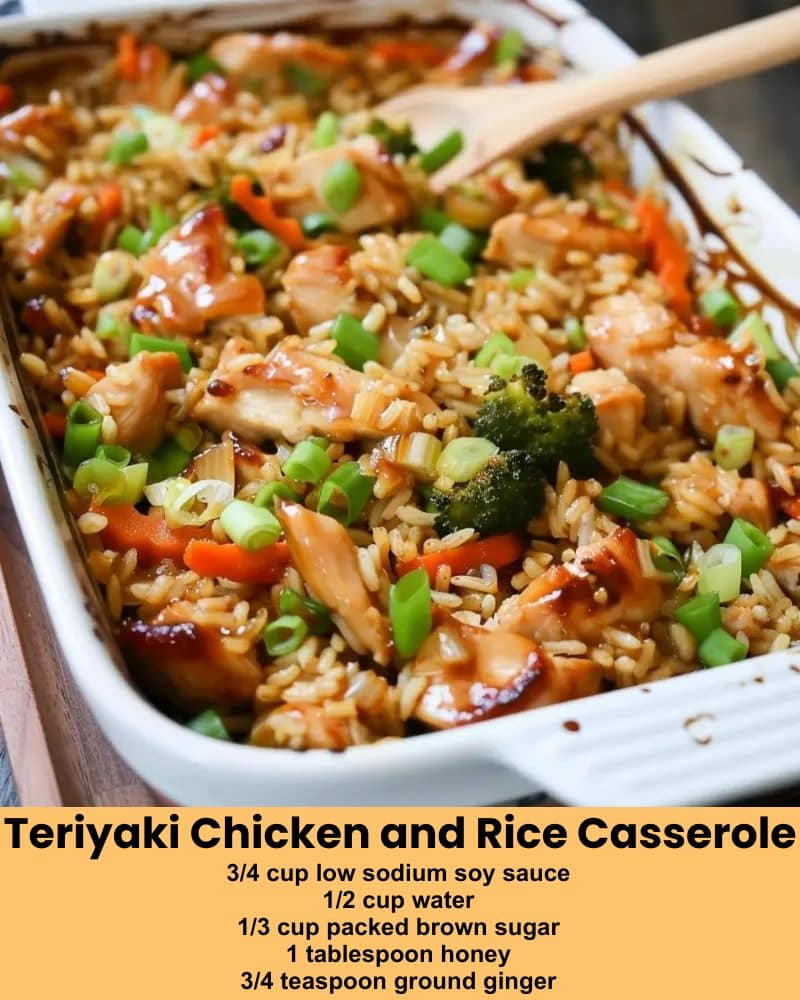 Teriyaki Chicken and Rice Casserole