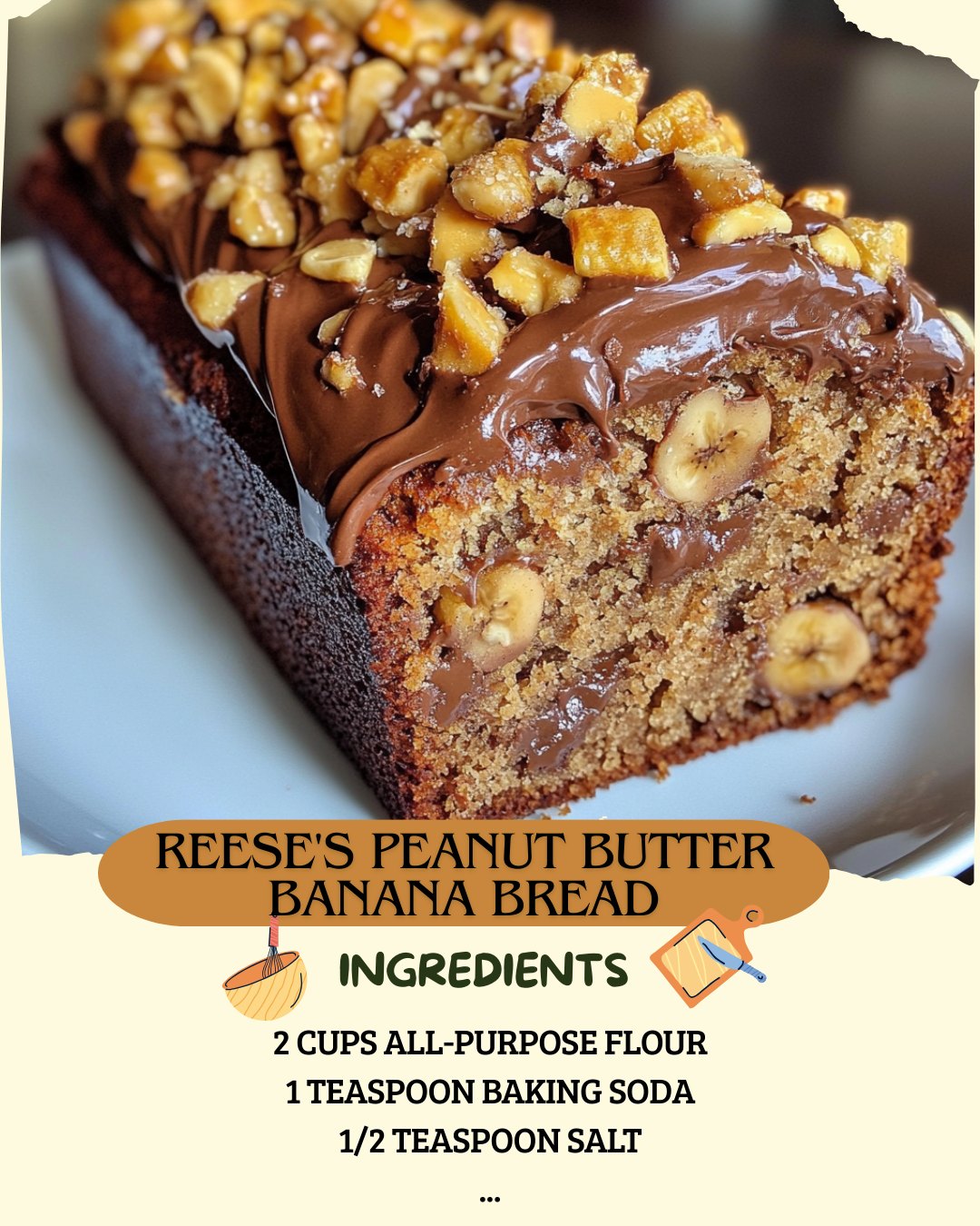 Reese’s Peanut Butter Banana Bread