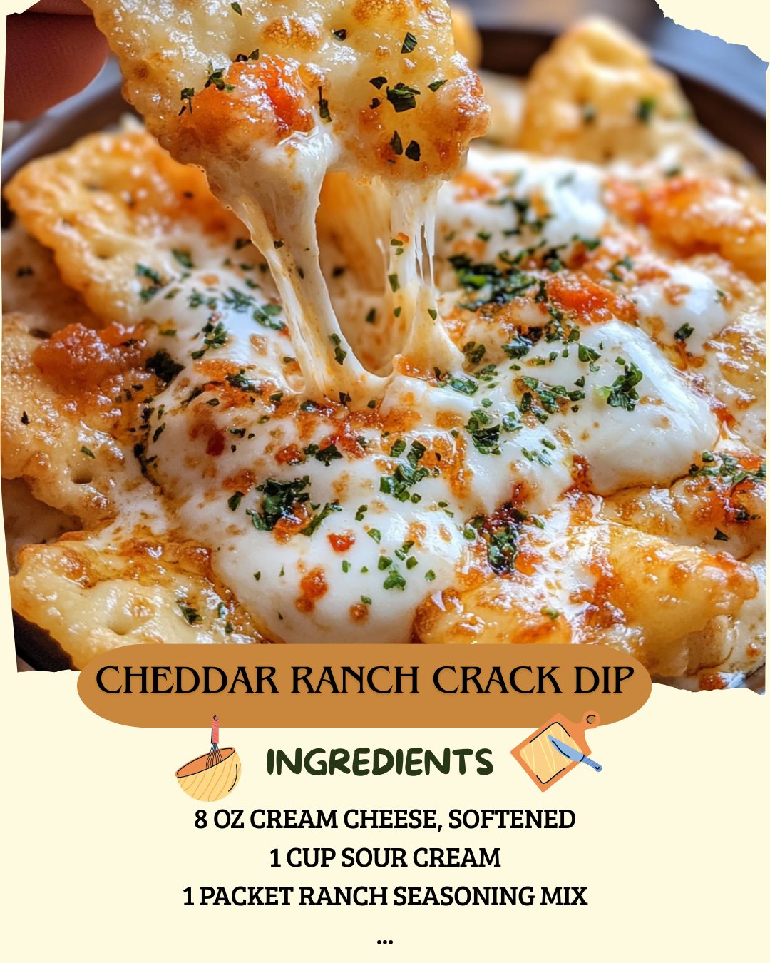 Cheddar Ranch Crack Dip