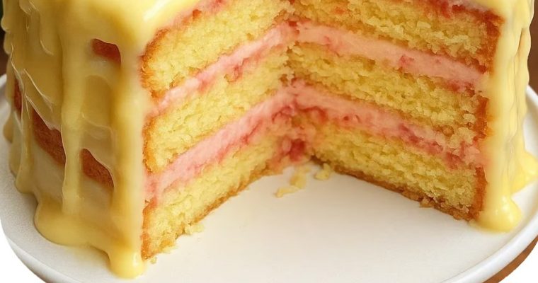 Strawberry Lemonade Buttermilk Cake