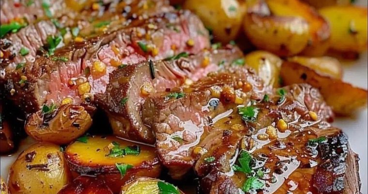 Garlic Butter Steak and Potatoes