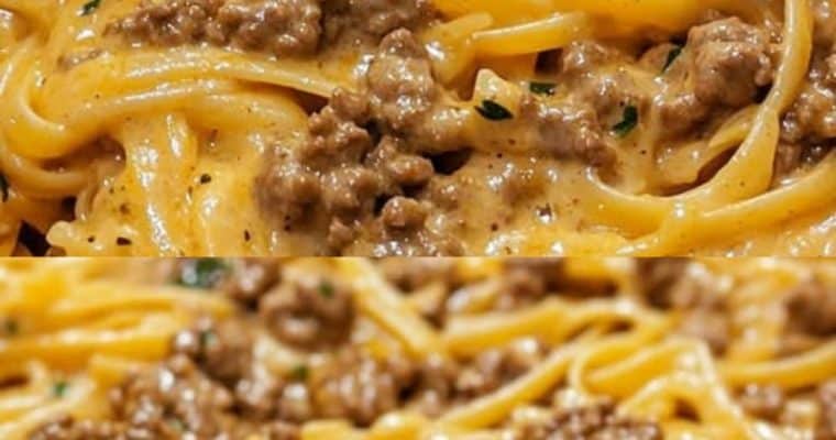 One-Pot Creamy Beef & Garlic Butter Pasta