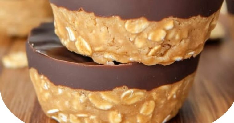No Bake Peanut Butter Oat Cups