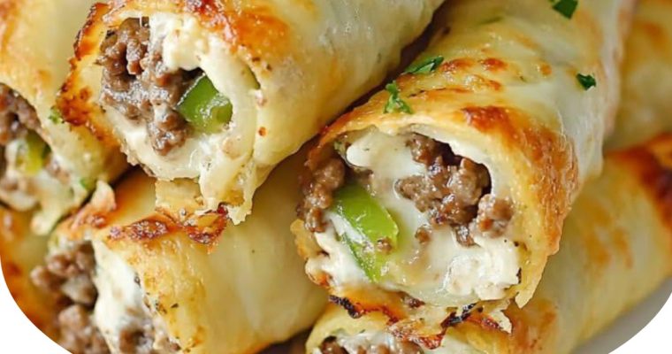 Keto Philly Cheesesteak Roll Ups