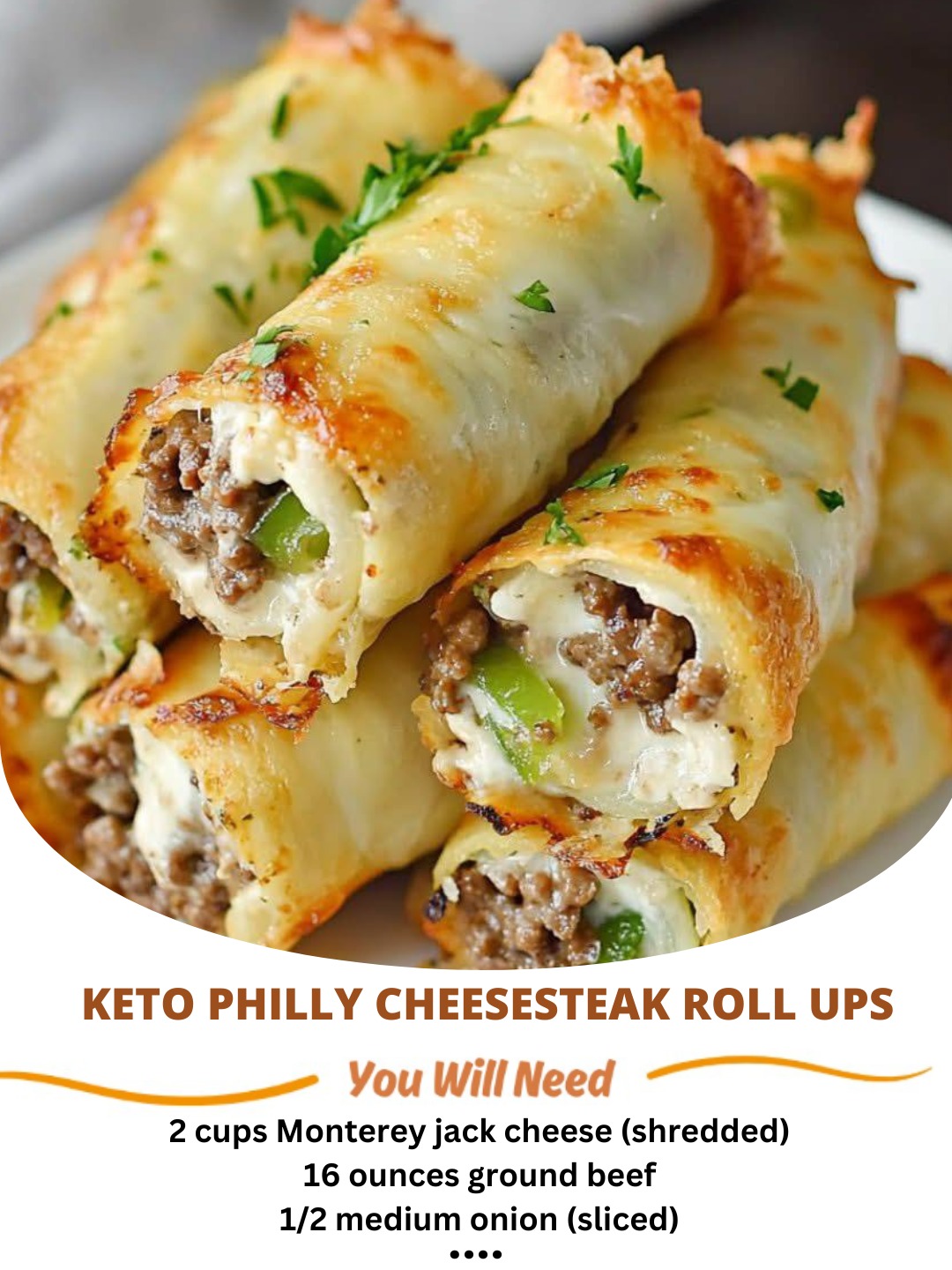 Keto Philly Cheesesteak Roll Ups
