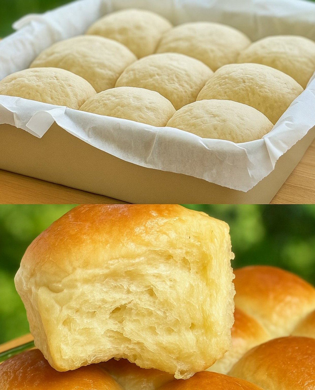 Fluffy, Buttery Homemade Rolls