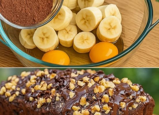 Decadent No-Sugar Chocolate Banana Oatmeal Dessert