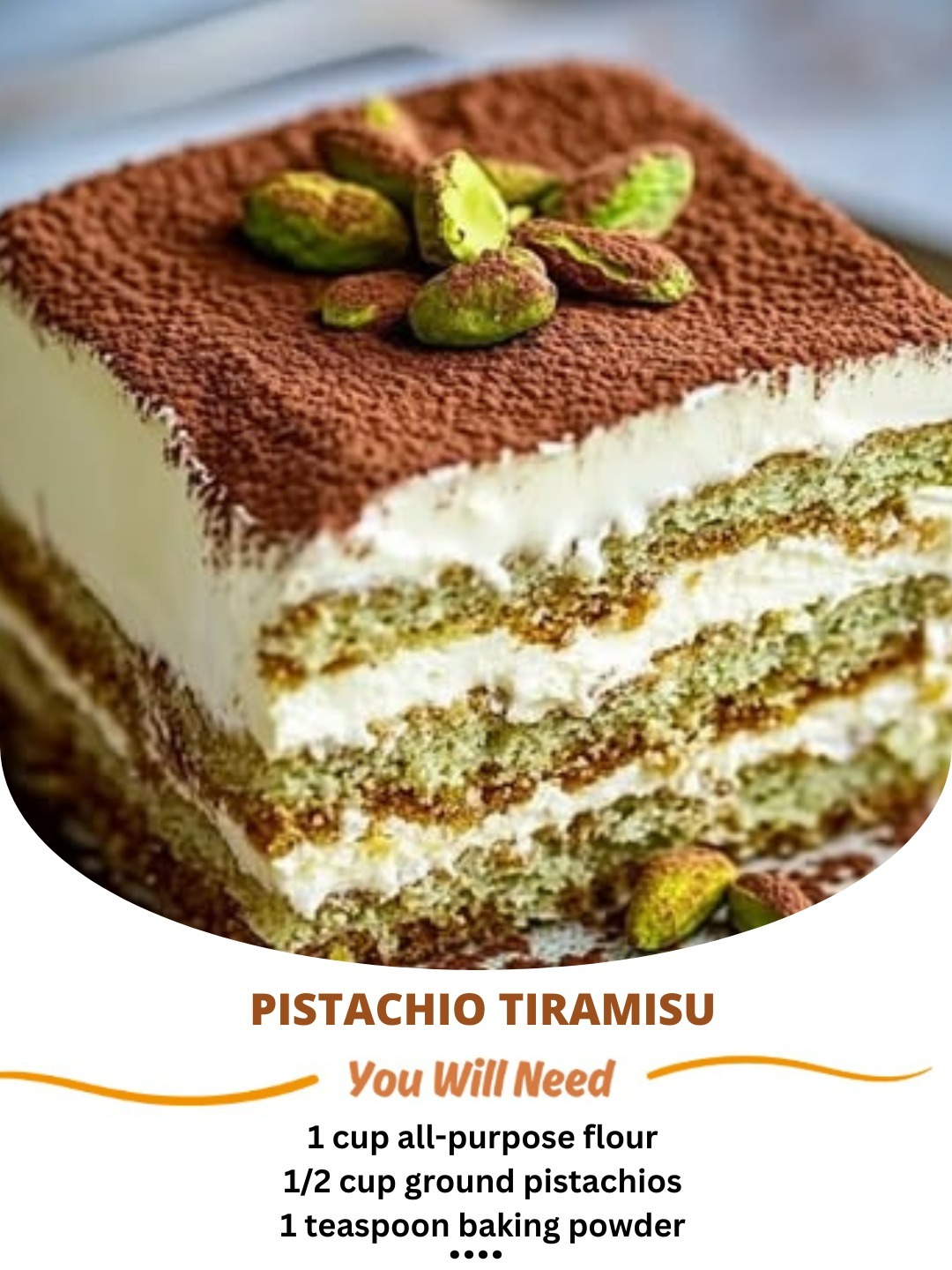Pistachio Tiramisu
