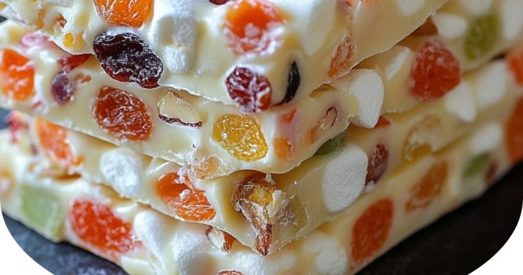 Homemade Nougat Bars